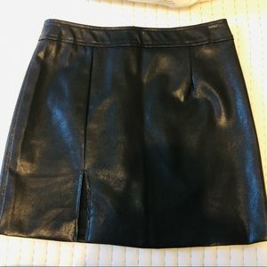 Nasty Gal vegan leather mini skirt, size 4.
